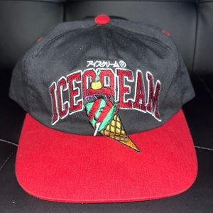 Ice Cream Basket Snapback Hat ‘Black’